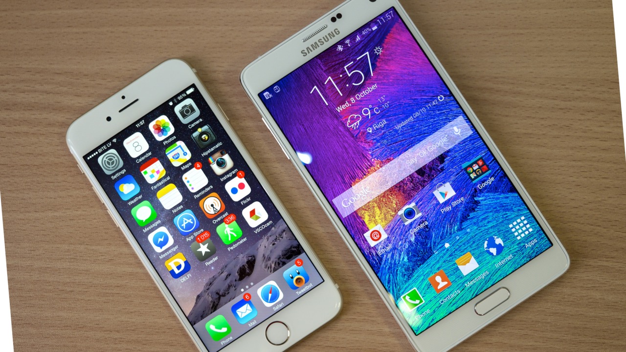 Gjennomsnittsprisen for en iPhone er mye høyere enn for en Samsung-telefon.
