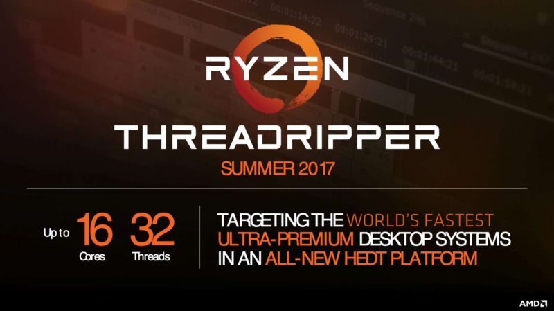AMDs Threadripper vil få 16 kjerner med 32 tårder, men det er alt selskapet vil gå ut med.