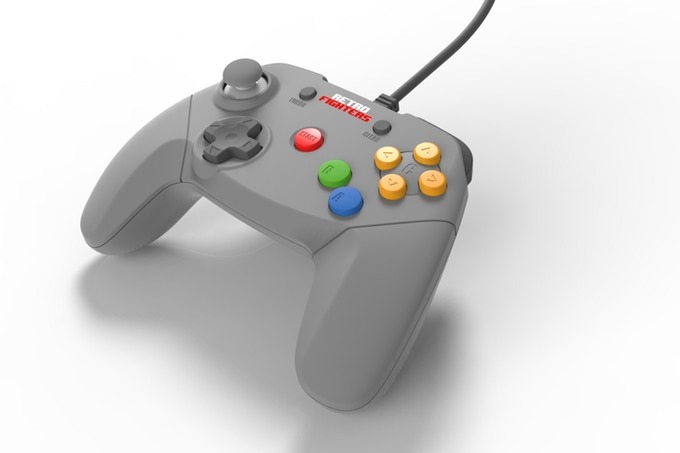 Her er en moderne versjon av N64-kontrolleren.