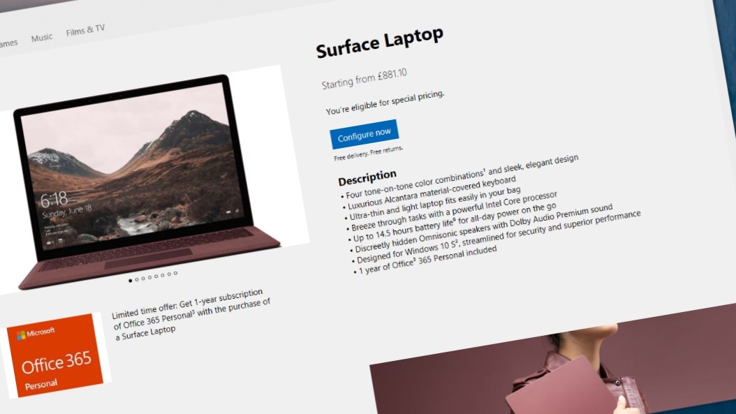 Snart kan du handle Surface Latpop i Microsoft Store i Windows 10.