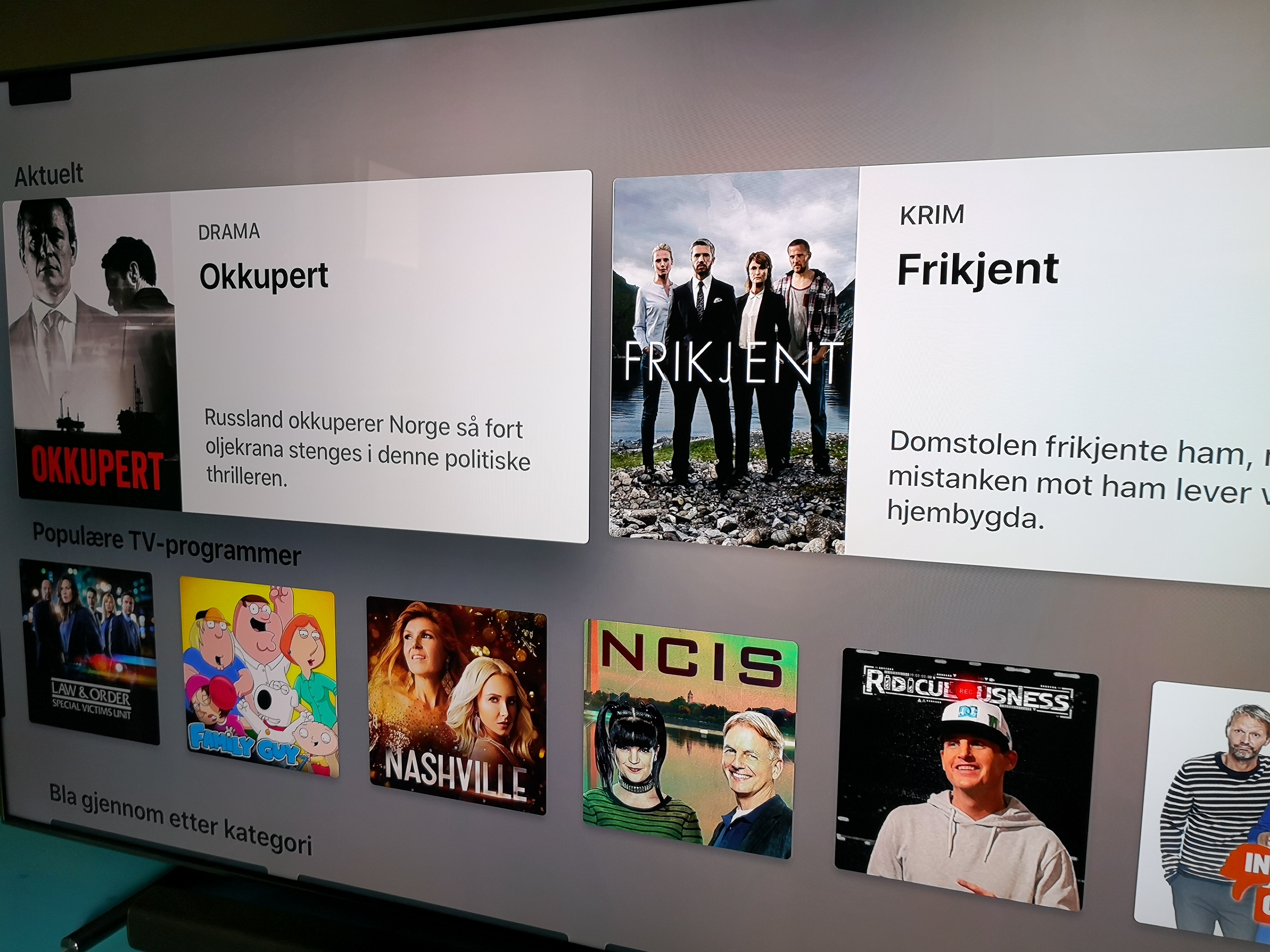 Apples TV-app er nå på plass i Norge.