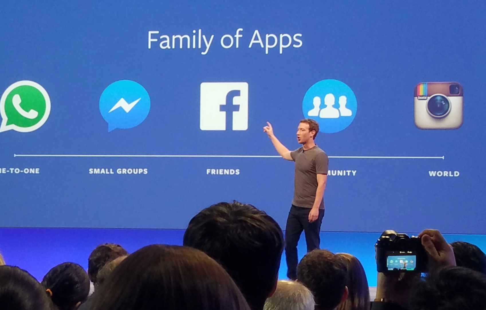 Facebook-sjef Mark Zuckerberg under den årlig Facebook-konferansen F8.