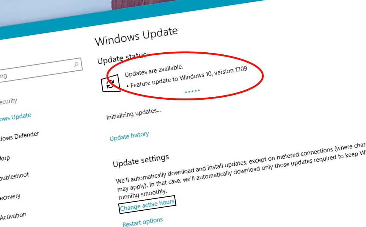 Nå har utrullingen startet. Sjekk "Windows Update".