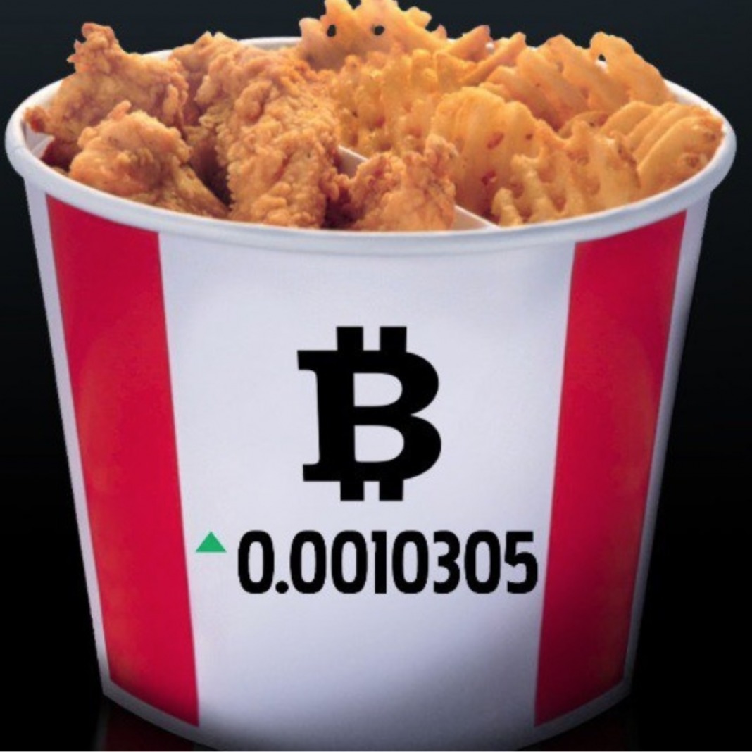 KFC Canadas bitcoin-bøtte.
