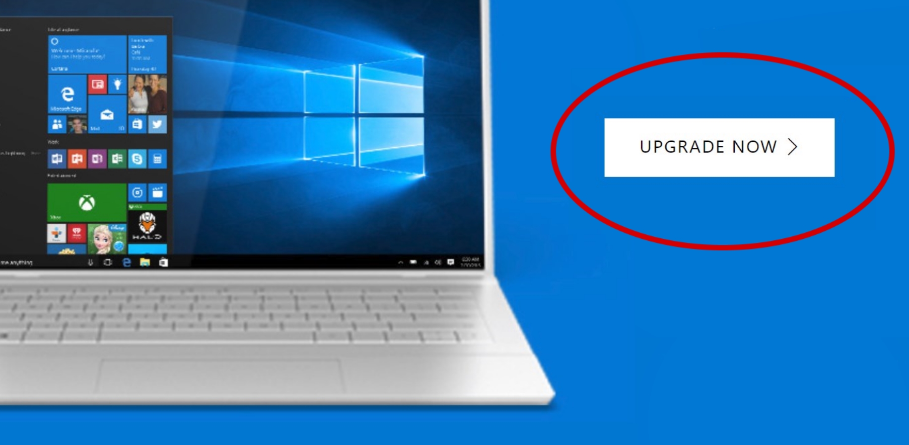For å være på den sikre siden bør du oppgradere til Windows 10 før midnatt.