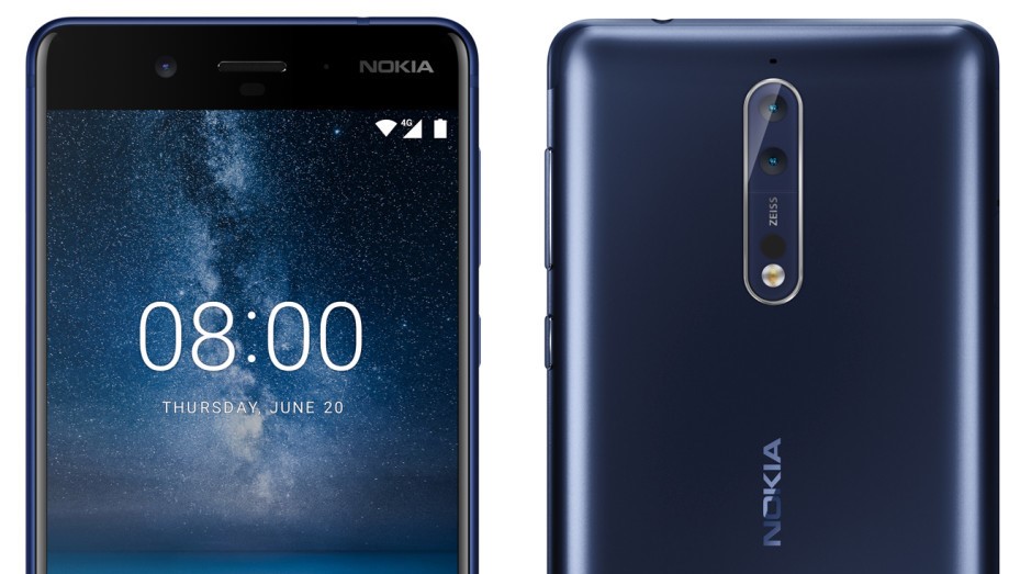 Her er Nokia 8. Ifølge ryktene jobber finnene med en Pro-utgave.
