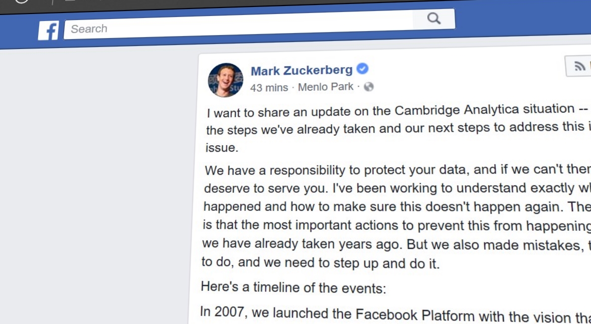 I et lengre Facebook-innlegg forklarer Zuckerberg hva de mener har skjedd, hva de skal gjøre og hva du allerede kan gjøre nå for å sikre deg.