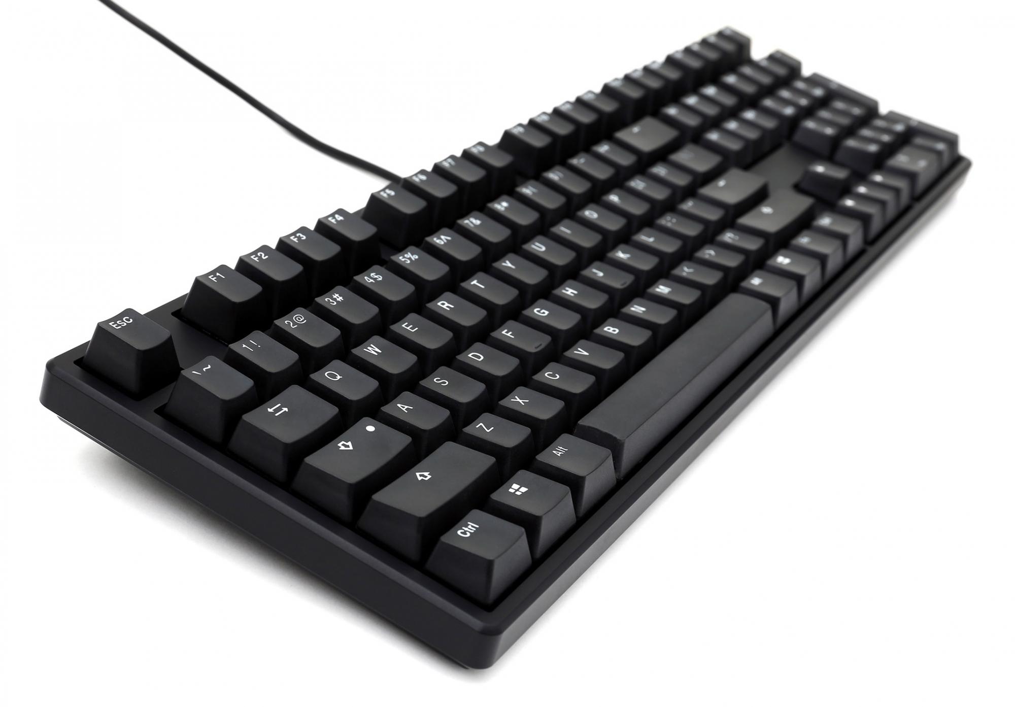 Dette er et MK Typist Double Shot PBT mekanisk tastatur.