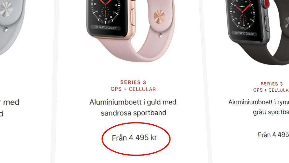 Nå får svenskene Apple Watch med LTE - dette er prisene