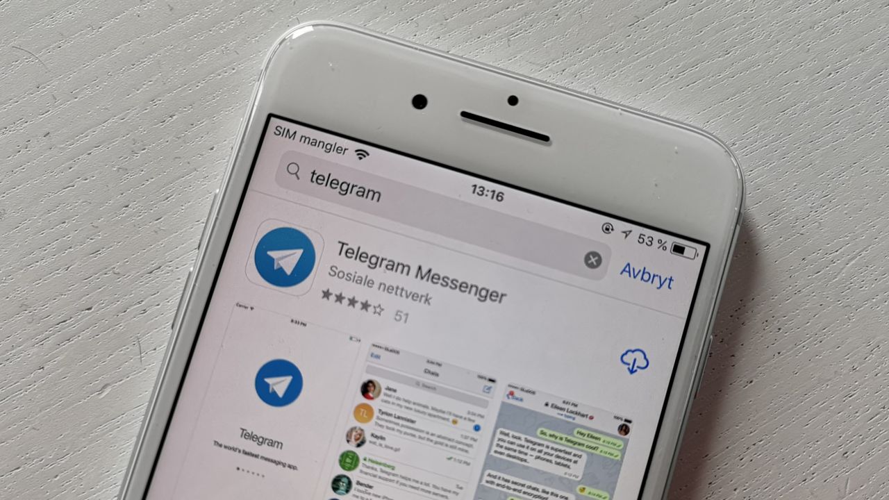 - Apple blokkerer Telegram-oppdateringer.