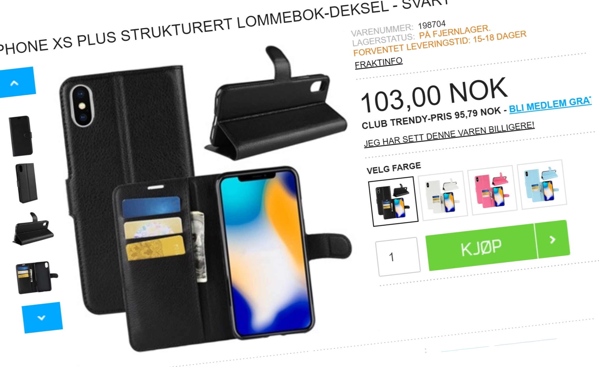 Norsk nettbutikk med iPhone XS Plus-tilbehør - den nye iPhone-modellen kommer ikke før i oktober