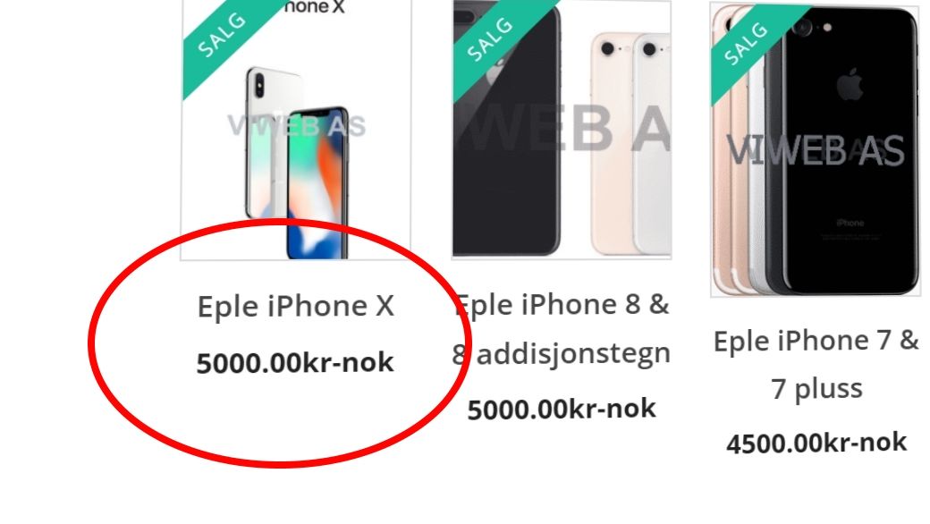 Norsk butikk solgte iPhone X 256GB til 5000 kroner og iMac til under halve prisen