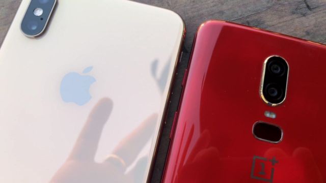 iPhone Xs Max og OnePlus 6 er to lekre mobiler, ingen tvil om det.