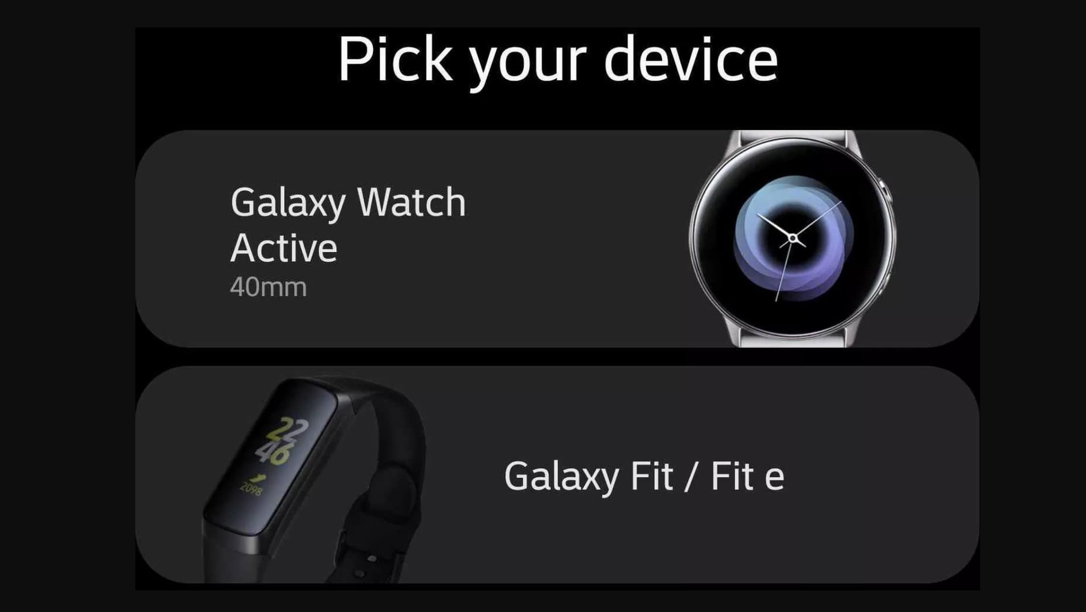 En oppdatering av Samsungs «Wearables»-app avslører flere nye produkter.