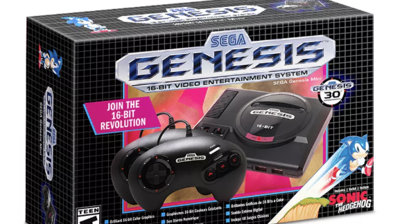 Sega Gensis Mini kommer med 40 spill forhåndsinstallert.