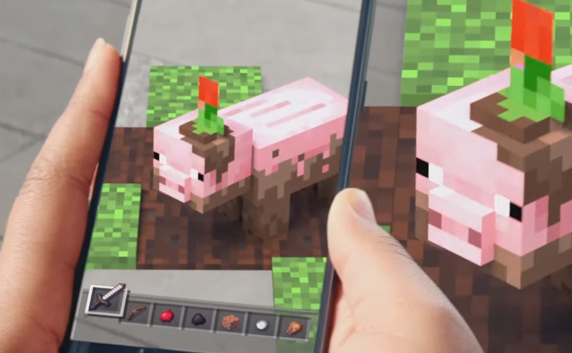 Sjekk ut Minecraft i "augmented reality"