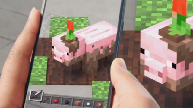 Sjekk ut Minecraft i "augmented reality"