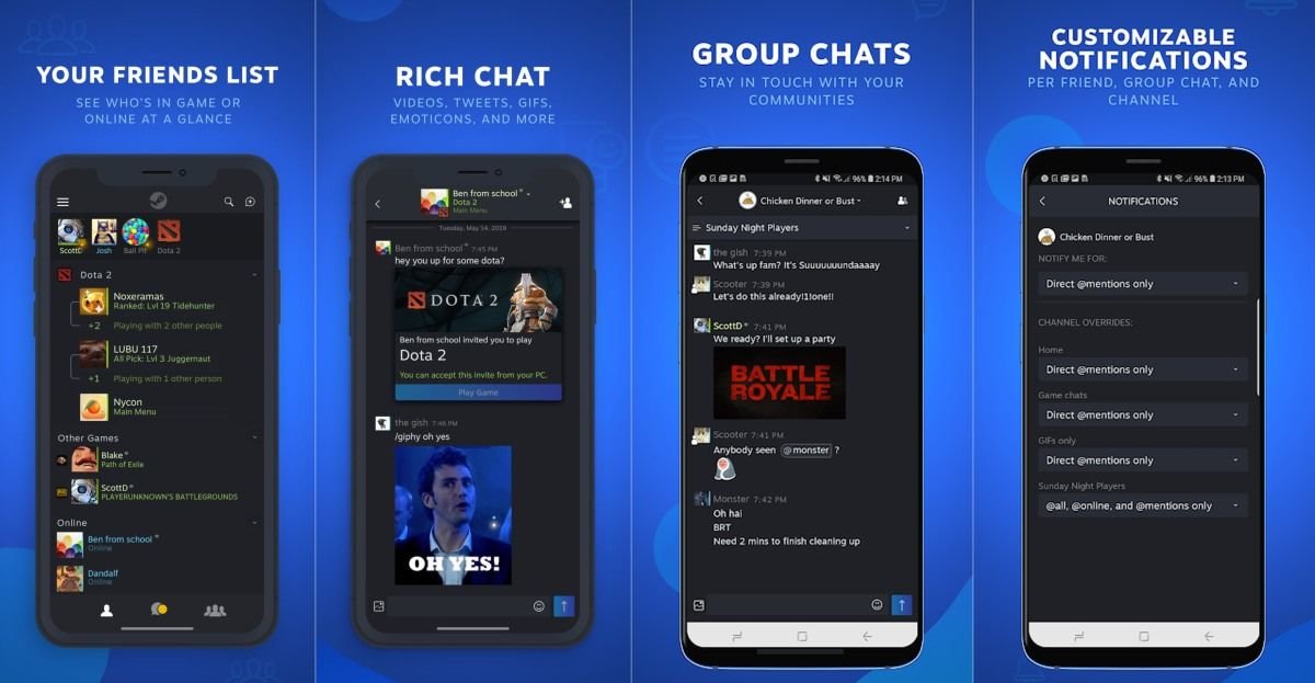 Steam har lansert dedikert applikasjon for Chat på Android og iOS