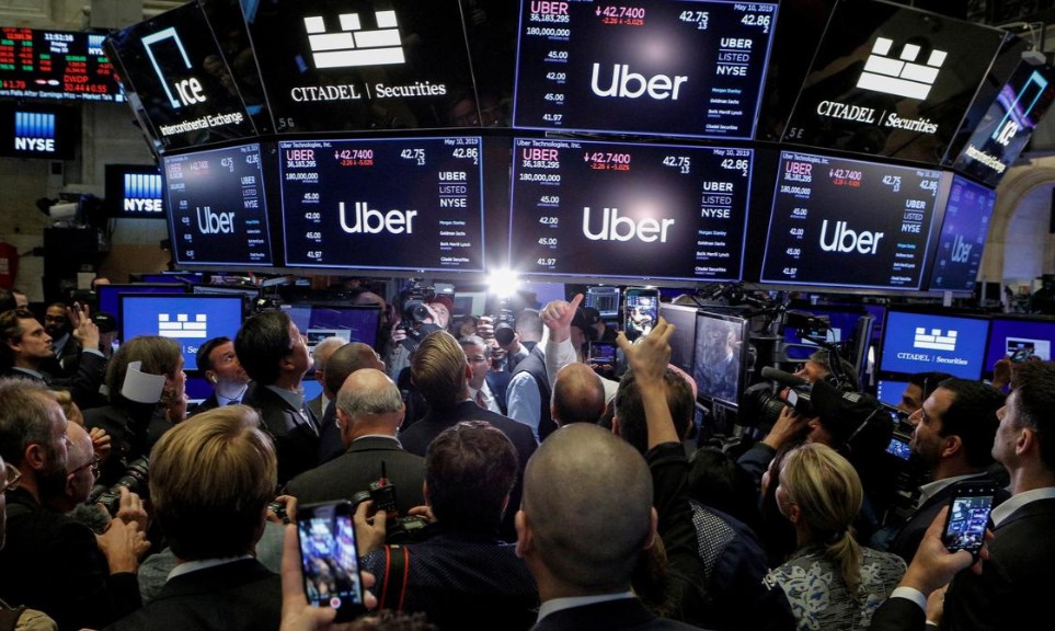 Dårlig start for Uber ved børslansering