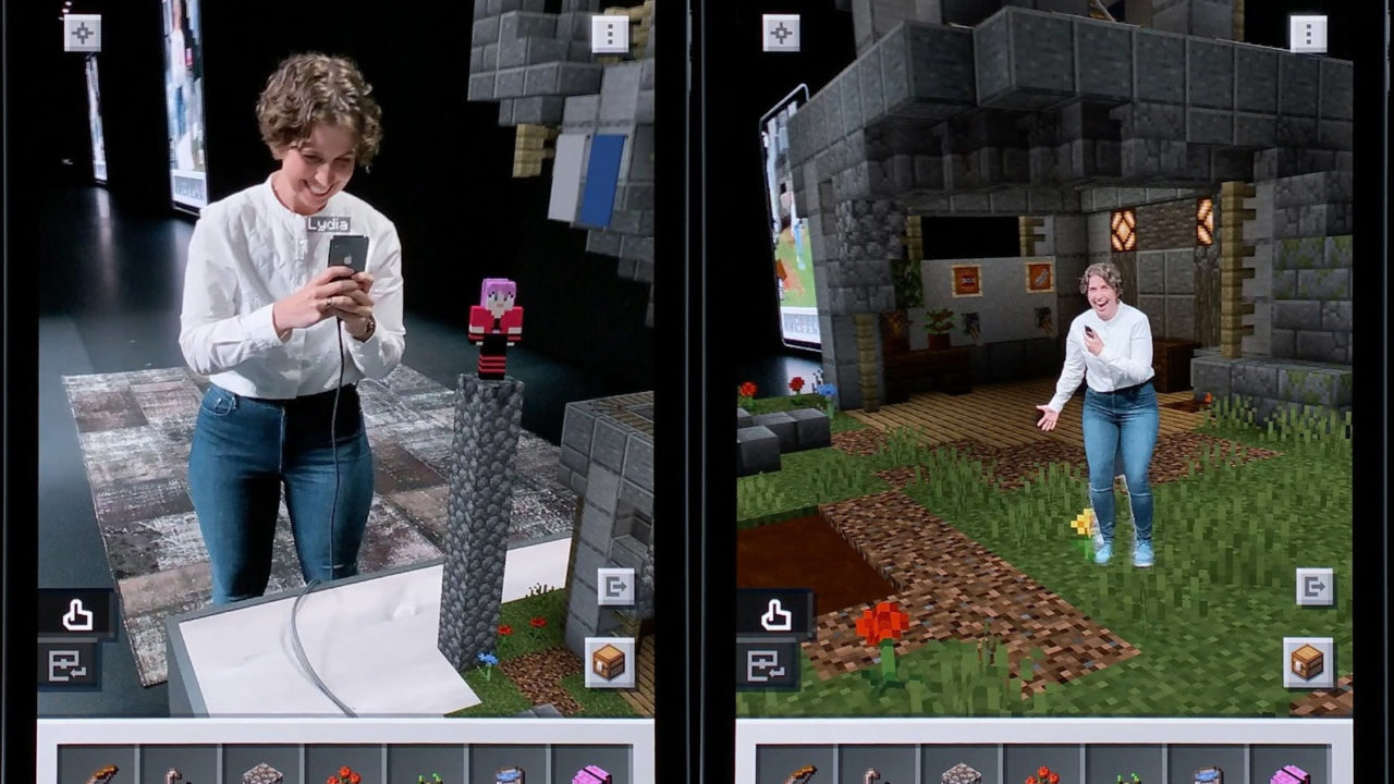 VIDEO: Slik vil Minecraft Earth se ut med ARKit 3