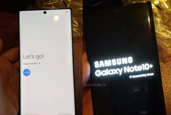 Se de første bildene av Galaxy Note10+