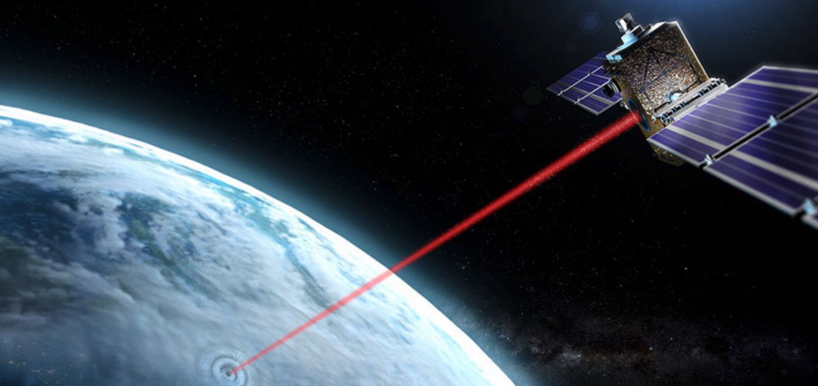Frankrike satelitt-laser