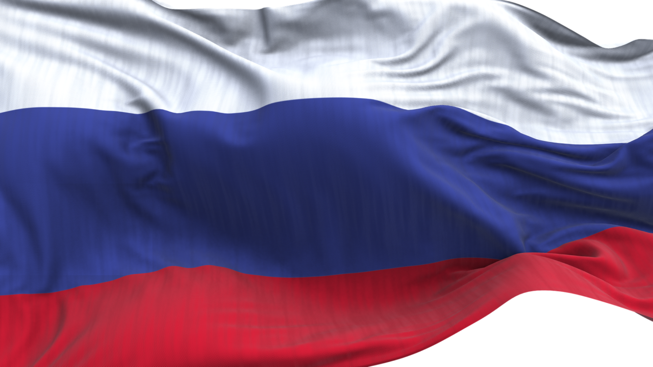 Russland flagg