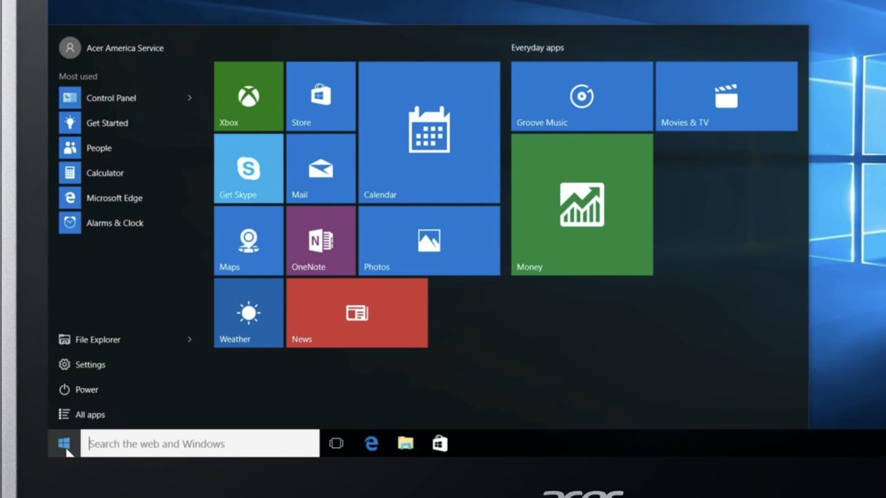 Windows 10 Live Tiles