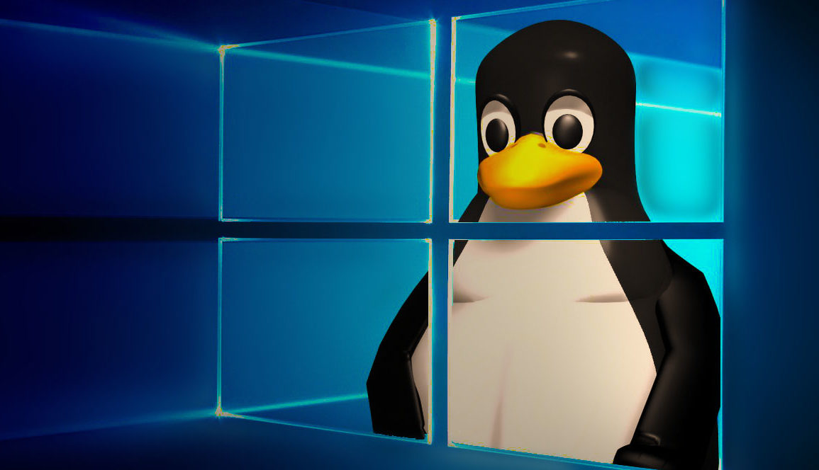 Linux-pingvinen i Windows 10