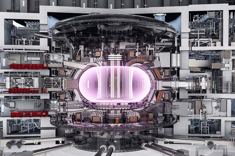ITER fusjonsreaktor.