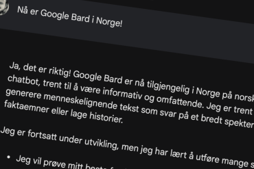 google bard norge