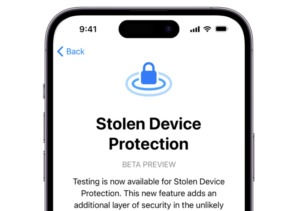 iphone stolen device protection