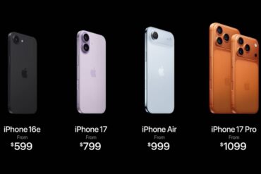 Apples iPhone-rekke ser slik ut etter dagens lansering.