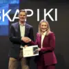 Øyvind Husby i TEK Norge og Karianne Tung, digitaliseringsminister AI situasjonen i norge