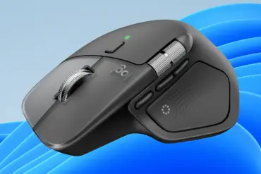 Logitech MX Master 4 med støtte for avansert haptisk feedback i Windows 11. Musen kan gi subtile vibrasjoner ved handlinger som vindusjustering, snapping og objekthåndtering i kompatible apper.