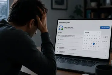 En frustrert Windows-bruker oppdager nok en gang at annonserte funksjoner ikke dukker opp etter en oppdatering.