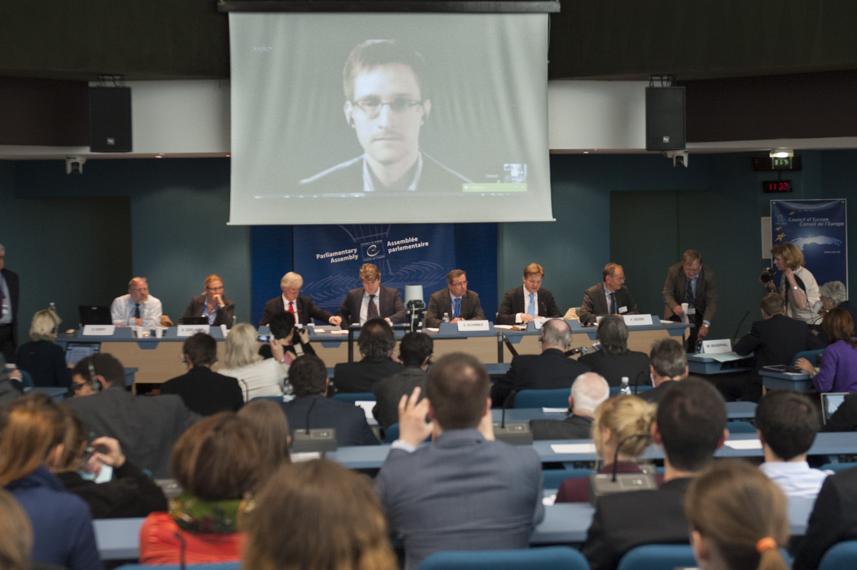 Snowden spricht vor dem Europarat