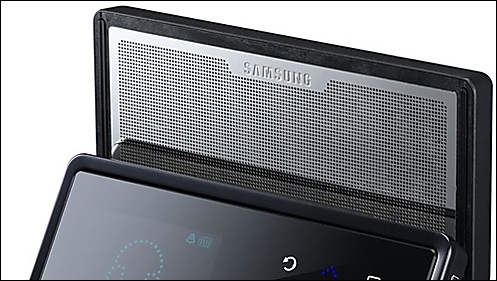 Samsungs YP-K5 er en epennende nyskapsning med integrerte høyttalere.