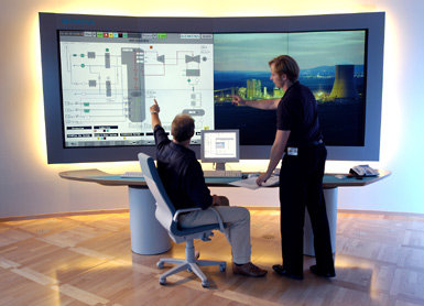 NOE FOR HJEMMEKINOEN? Siemens nye skjerm er beregnet på overvåking av kraftverk.