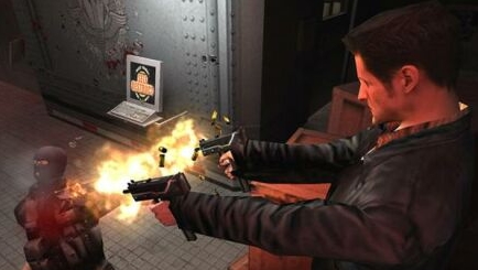 En scene fra spillet Max Payne.