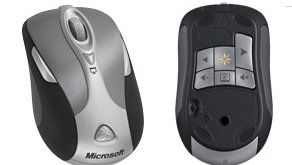 Øverst:  Wireless Notebook Presenter Mouse 8000  Nederst: HP PC Card Mouse