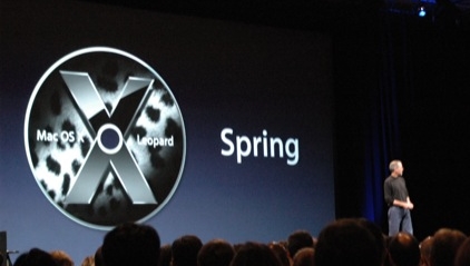 Steve Jobs presenterer Apples nye OS, Leopard.