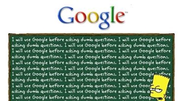 Kanskje du burde spørre noen istedenfor å bruke Google neste gang du lurer på noe.
