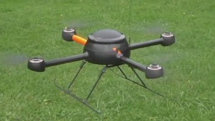 MILITÆR:  Dronen måler ca. én meter i diameter, og er opprinnelig utviklet for militært bruk.