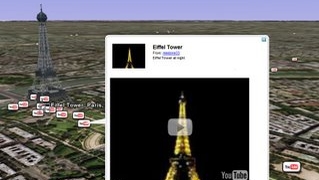 Nå kan du legge inn YouTube-video fra stedet du er. Her fra Eiffel-tårnet i Paris.