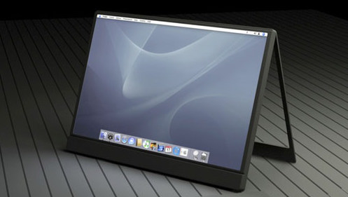 VISJON:  Dette er designeren Yann Le Corollers visjon av hvordan Mac Tablet kan bli seende ut.