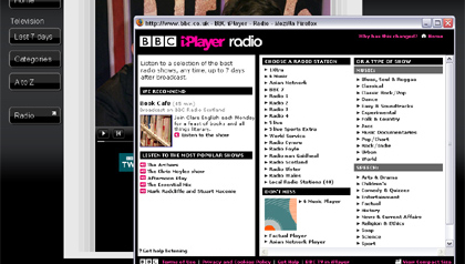 Her er radioutgaven av BBCs iPlayer