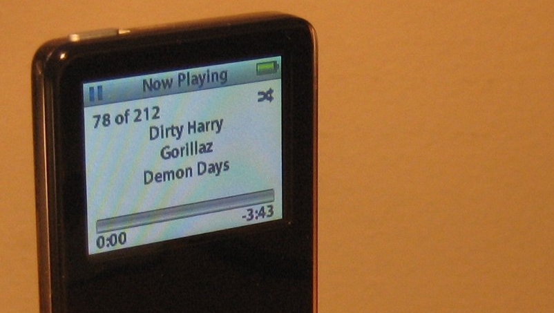 Denne førstegenerasjons iPod nano har en lei tendens til å gå i lufta.