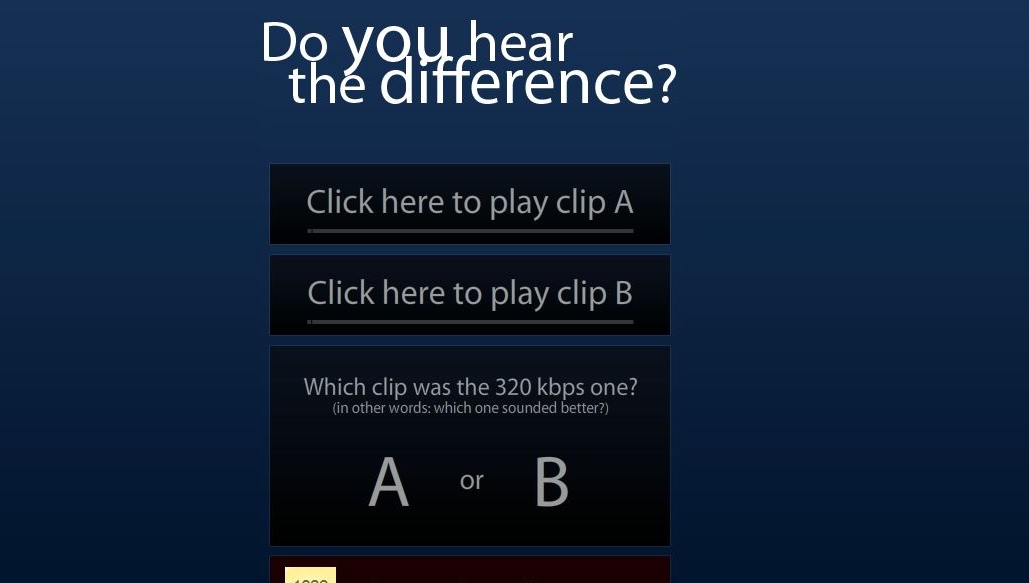 Er du en hifi-frik som mener MP3 er søppel? Nå kan du teste deg selv.