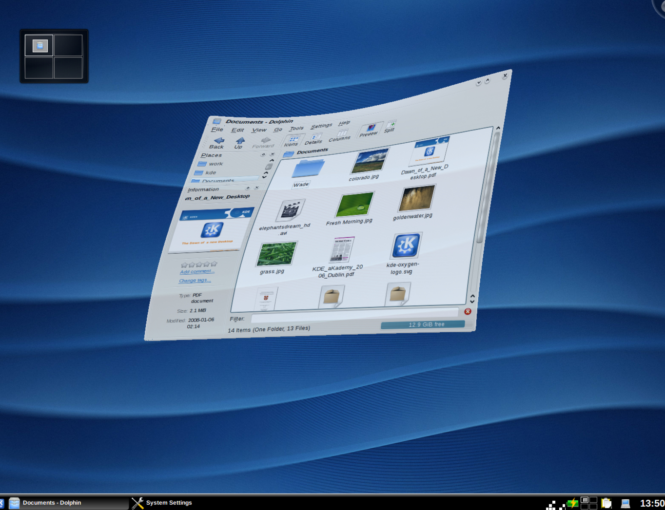 KDE kan skilte med langt tøffere skrivebordseffekter enn både MacOS og Windows.